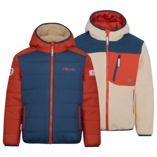 Trollkids - Kid's Sandvika Turnover Jacket - Fleecejacke Gr 164 bunt von Trollkids