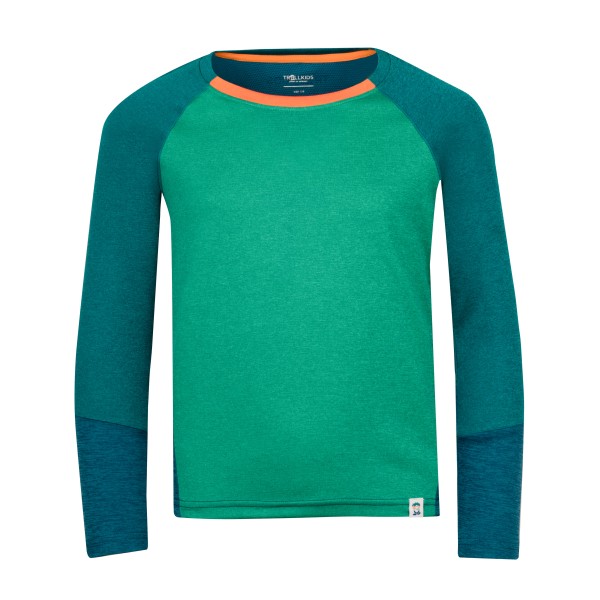 Trollkids - Kid's Seiland Longsleeve - Funktionsshirt Gr 104 türkis von Trollkids