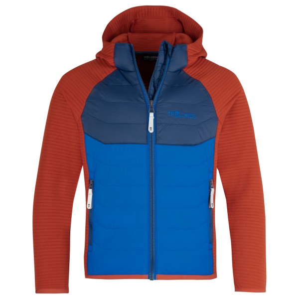 Trollkids - Kid's Sirdal Jacket - Fleecejacke Gr 152 blau/rot von Trollkids