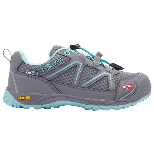 Trollkids - Kid's Skarvan Hiker Low - Multisportschuhe Gr 29 grau von Trollkids