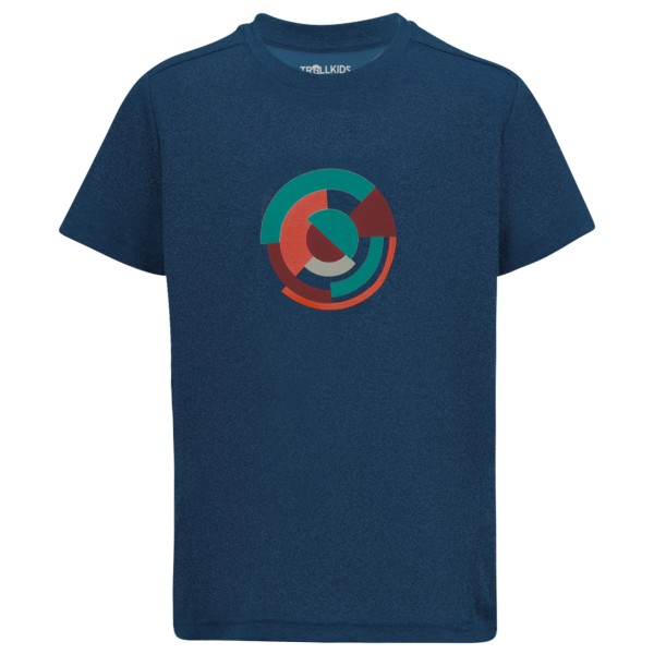 Trollkids - Kid's Sognefjord T-Shirt - Funktionsshirt Gr 110 blau von Trollkids