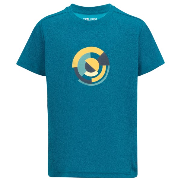 Trollkids - Kid's Sognefjord T-Shirt - Funktionsshirt Gr 116 blau von Trollkids