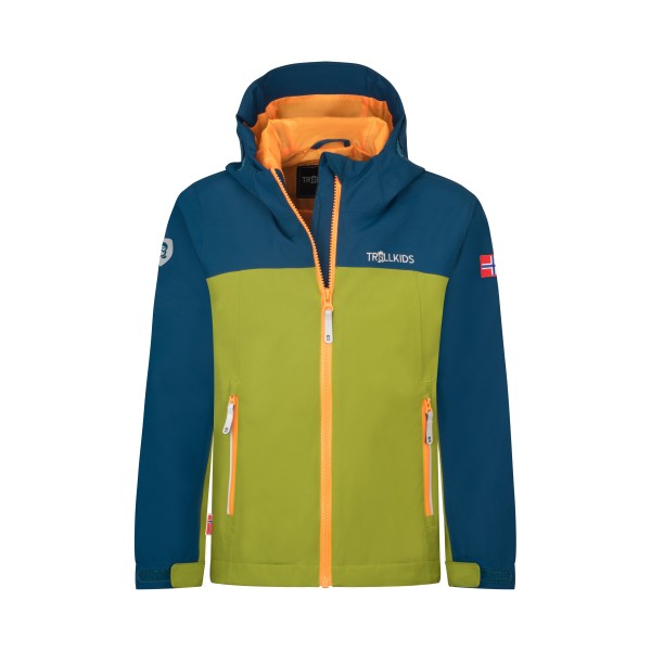 Trollkids - Kid's Telemark Jacket - Regenjacke Gr 116 blau von Trollkids