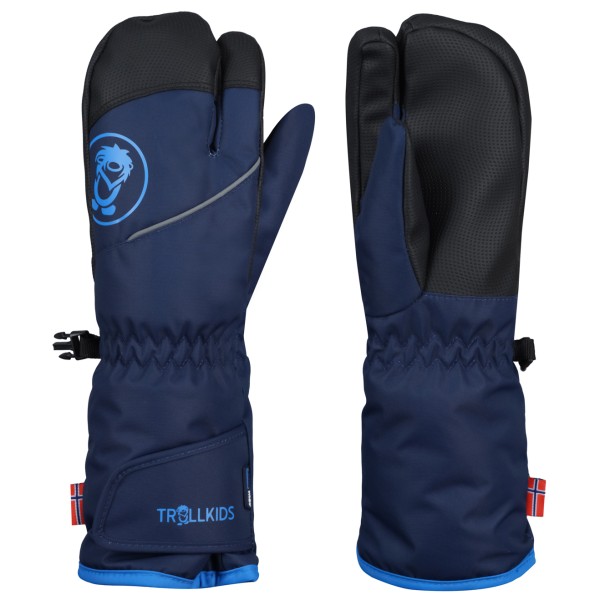 Trollkids - Kid's Troll 3 Finger Glove - Handschuhe Gr 4,5 - 7-8 Years blau von Trollkids