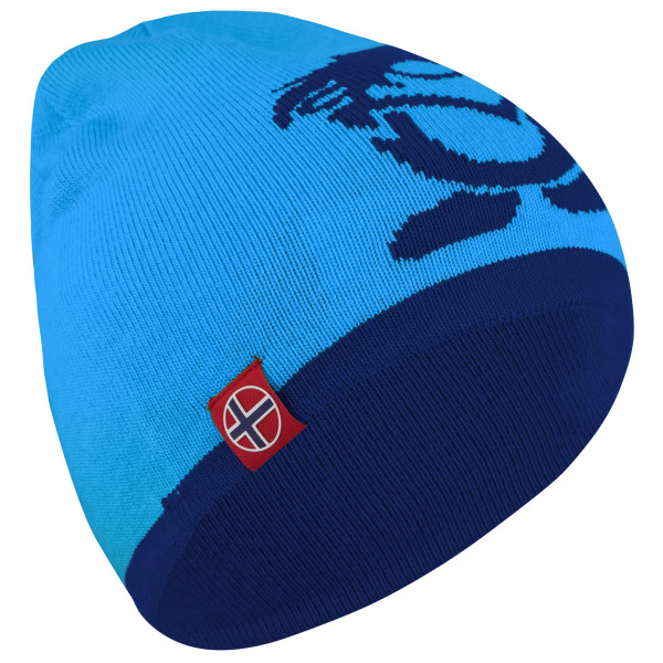 Trollkids - Kid's Troll Beanie - Mütze Gr 52-56 cm - 6-12 Years blau von Trollkids