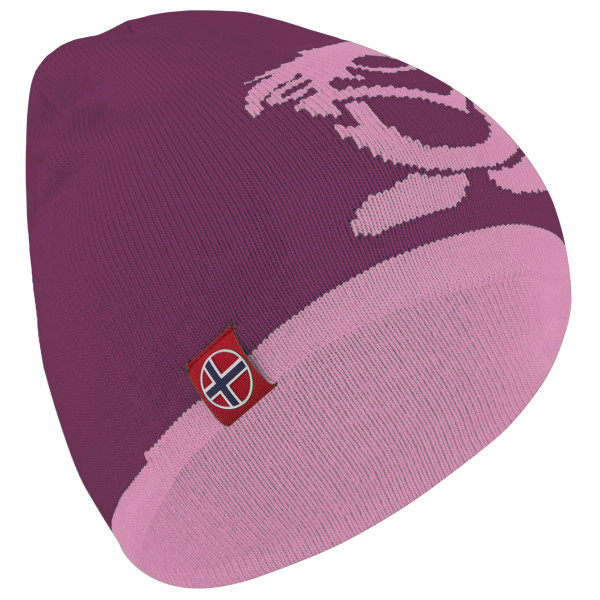 Trollkids - Kid's Troll Beanie - Mütze Gr 52-56 cm - 6-12 Years lila/rosa von Trollkids