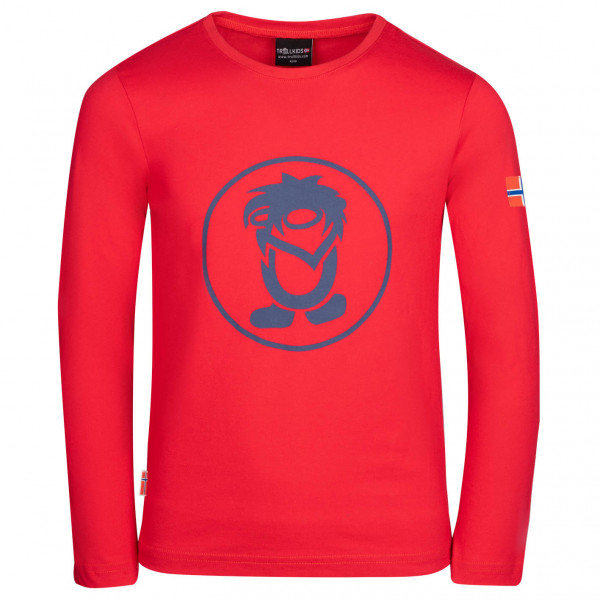 Trollkids - Kid's Troll - Longsleeve Gr 128 rot von Trollkids