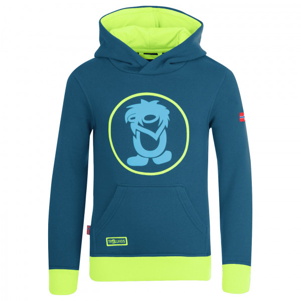 Trollkids - Kid's Troll Sweater - Hoodie Gr 110 blau von Trollkids