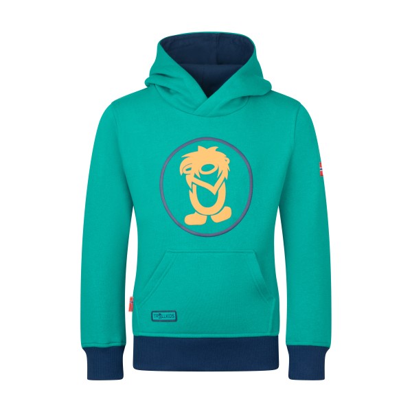 Trollkids - Kid's Troll Sweater - Hoodie Gr 110 türkis von Trollkids