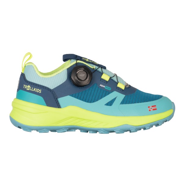 Trollkids - Kid's Trollfjord Hiker Low XT - Multisportschuhe Gr 34 türkis von Trollkids