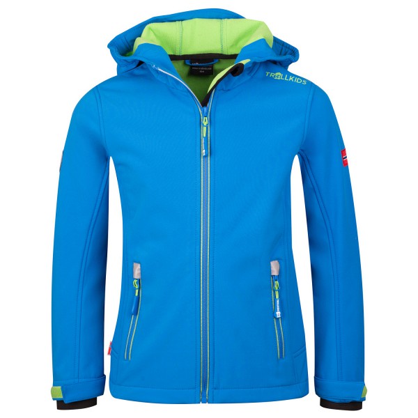 Trollkids - Kid's Trollfjord Jacket - Softshelljacke Gr 164 blau Trollkids - Kid's Trollfjord Jacket - Softshelljacke Gr 164 blau von Trollkids