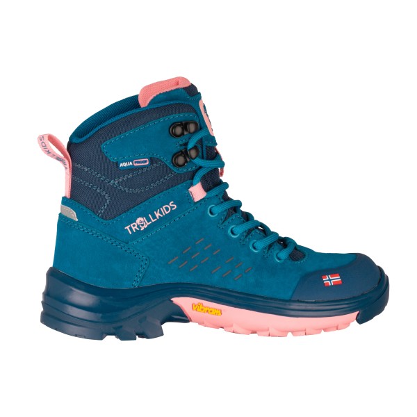 Trollkids - Kid's Trollsteinen Hiker Mid XT - Wanderschuhe Gr 38 blau von Trollkids