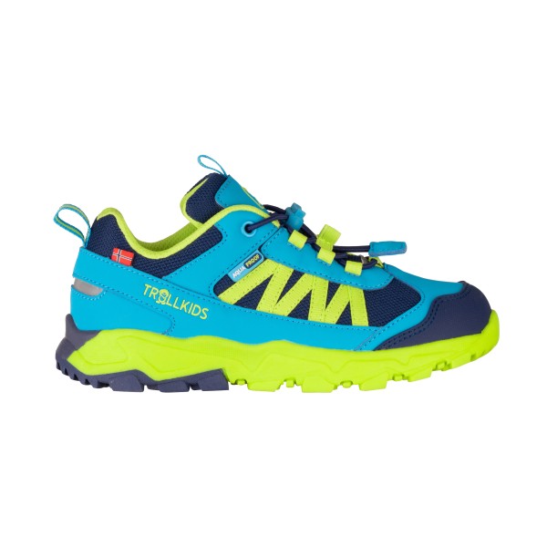 Trollkids - Kid's Tronfjell Hiker Low - Multisportschuhe Gr 33 blau/grün von Trollkids