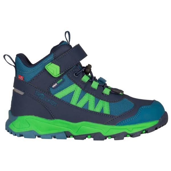 Trollkids - Kid's Tronfjell Hiker Mid - Wanderschuhe Gr 30 blau/grün von Trollkids