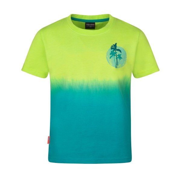 Trollkids - Kid's Yttersand Beach T - T-Shirt Gr 152 grün/türkis von Trollkids