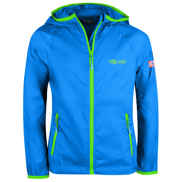 Trollkids - Kids Fjell Running Jacket - Windjacke Gr 104 blau von Trollkids