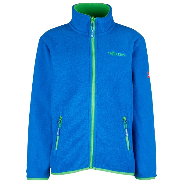 Trollkids - Kids Oppdal Jacket XT - Fleecejacke Gr 104;110;116;128;140;152;164;176;92;98 blau;grau;grün von Trollkids