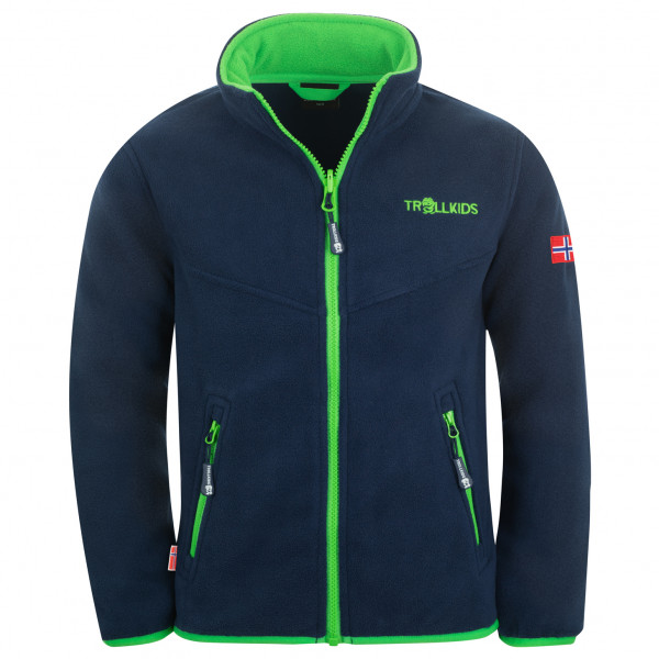 Trollkids - Kids Oppdal Jacket XT - Fleecejacke Gr 104 blau von Trollkids