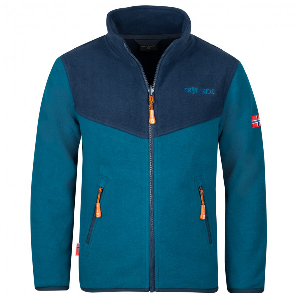 Trollkids - Kids Oppdal Jacket XT - Fleecejacke Gr 104 blau von Trollkids