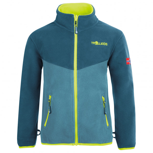 Trollkids - Kids Oppdal Jacket XT - Fleecejacke Gr 104 blau von Trollkids