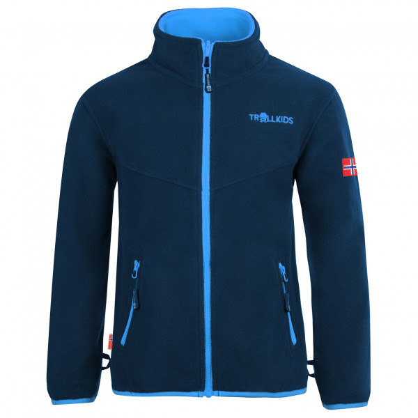 Trollkids - Kids Oppdal Jacket XT - Fleecejacke Gr 104 blau von Trollkids