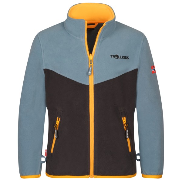 Trollkids - Kids Oppdal Jacket XT - Fleecejacke Gr 116 grau von Trollkids