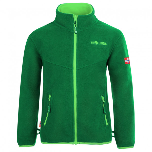 Trollkids - Kids Oppdal Jacket XT - Fleecejacke Gr 128 grün von Trollkids