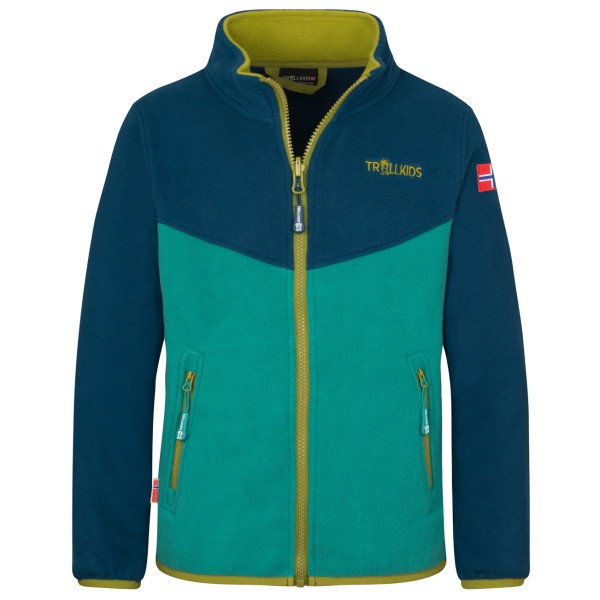 Trollkids - Kids Oppdal Jacket XT - Fleecejacke Gr 140 blau von Trollkids