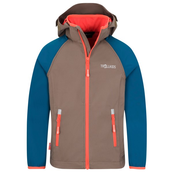 Trollkids - Kids Rondane Zip Off Jacket XT - Softshelljacke Gr 98 braun von Trollkids