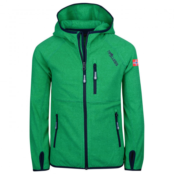 Trollkids - Kids Sandefjord Jacket - Fleecejacke Gr 110 grün von Trollkids