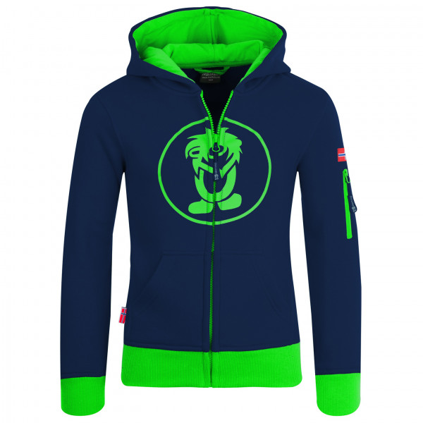 Trollkids - Kids Sortland Jacket - Hoodie Gr 104 blau von Trollkids