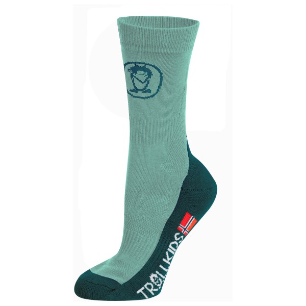 Trollkids - Kids Trekking Mid Cut Socks II - Wandersocken Gr 23-26;27-30;31-34;35-38;39-42 blau;lila;türkis von Trollkids