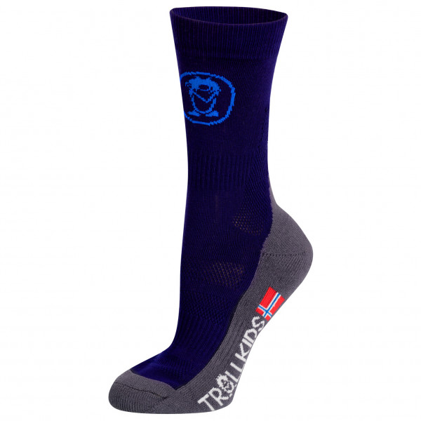 Trollkids - Kids Trekking Mid Cut Socks II - Wandersocken Gr 23-26 blau von Trollkids