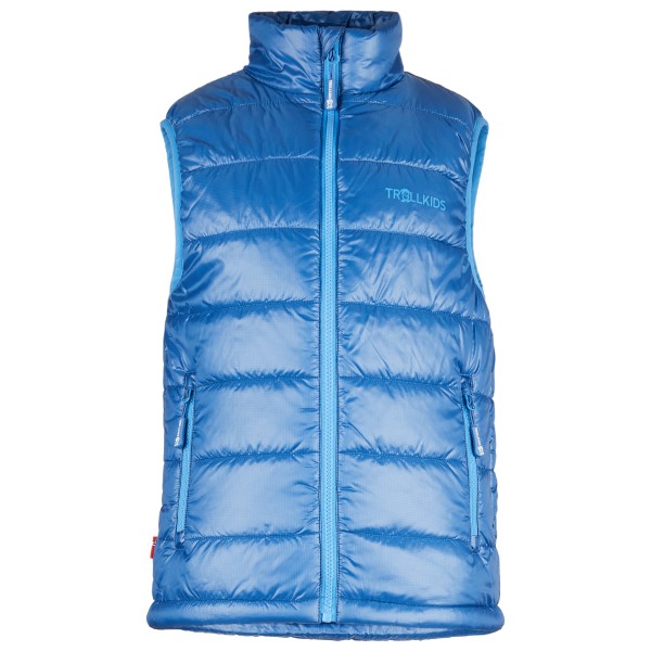 Trollkids - Kids Trondheim Vest - Kunstfasergilet Gr 104 blau von Trollkids