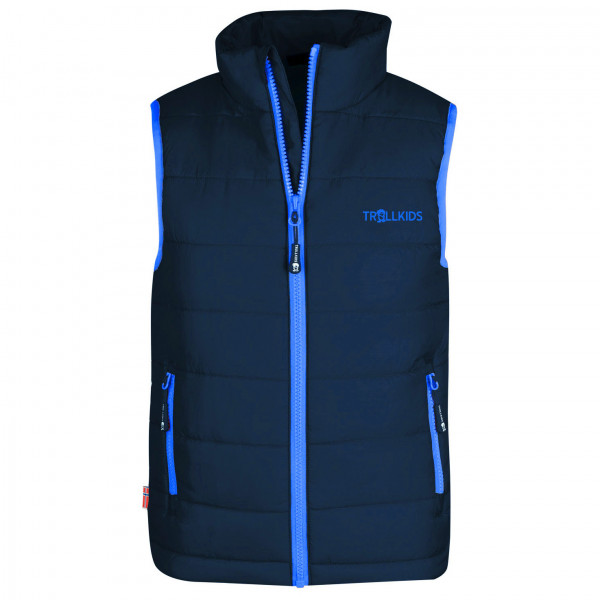 Trollkids - Kids Trondheim Vest - Kunstfasergilet Gr 110 blau von Trollkids