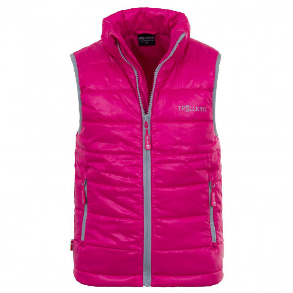 Trollkids - Kids Trondheim Vest - Kunstfasergilet Gr 110 rosa von Trollkids