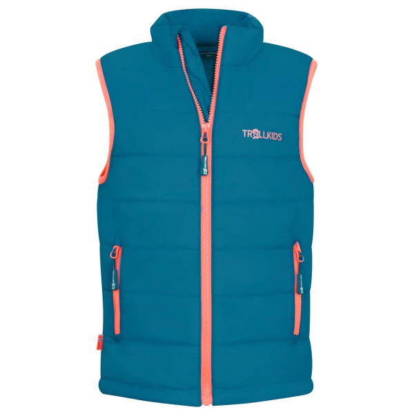 Trollkids - Kids Trondheim Vest - Kunstfasergilet Gr 116 blau von Trollkids