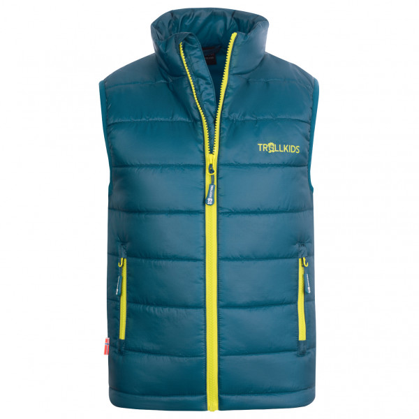 Trollkids - Kids Trondheim Vest - Kunstfasergilet Gr 128 blau von Trollkids