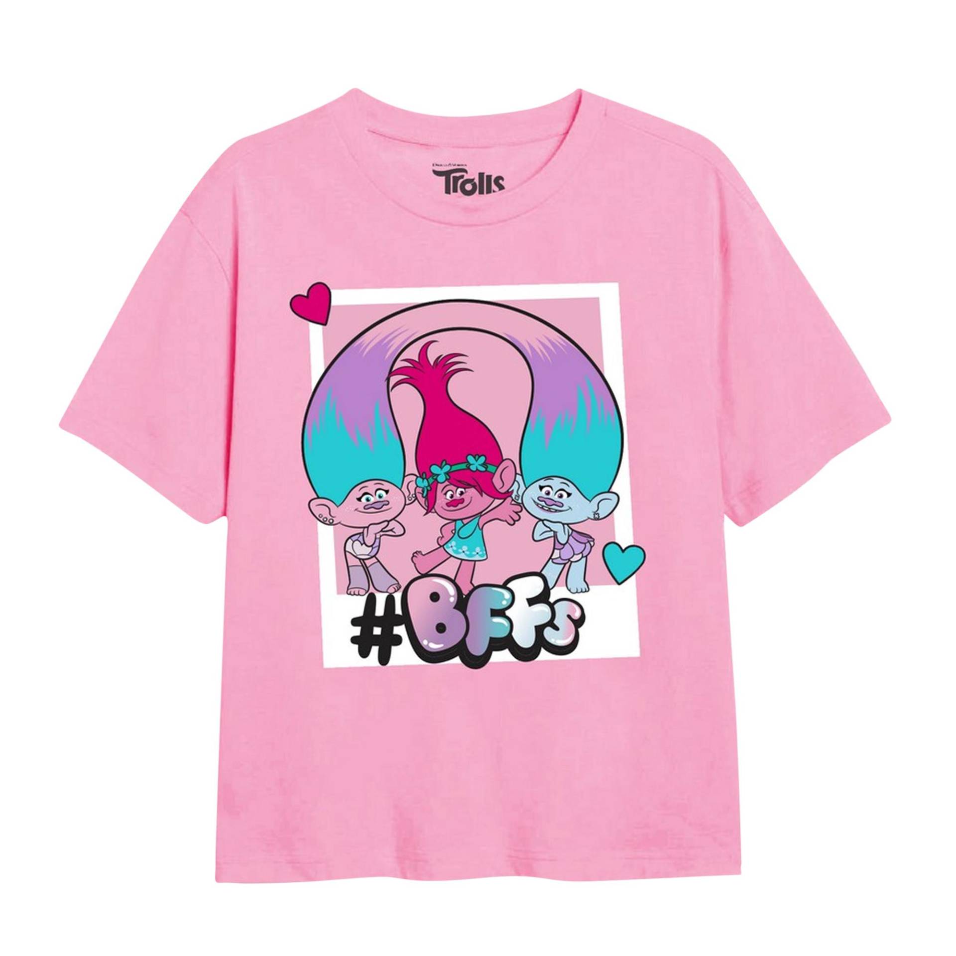 Bff Polaroid Tshirt Mädchen Hellrosa 116 von Trolls