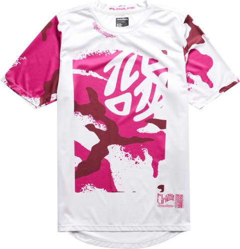 Troy Lee Designs Flowline SS Jersey - Condfined weiss-pink (Grösse: L) von Troy Lee Designs