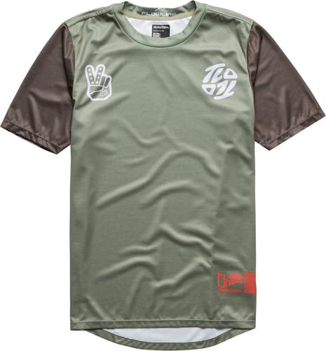 Troy Lee Designs Flowline SS Jersey Flipped - olive (Grösse: L) von Troy Lee Designs