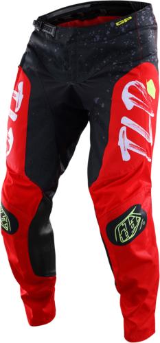 Troy Lee Designs GP PRO Pant Partical - Black / Glo Red (Grösse: 28) von Troy Lee Designs