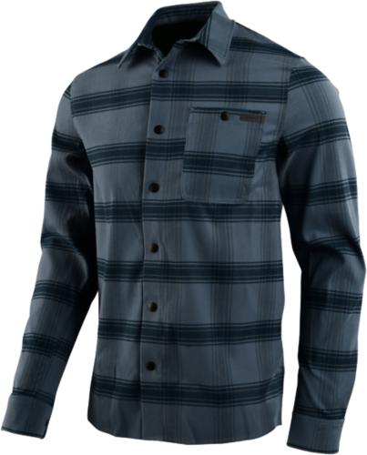 Troy Lee Designs Grind Flannel Stripe Blue Mirage - Blue Mirage (Grösse: L) von Troy Lee Designs