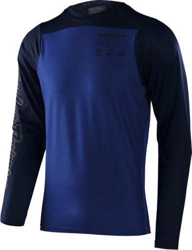 Troy Lee Designs Skyline LS Chill Jersey Mono - True Blue True Blue (Grösse: L) von Troy Lee Designs