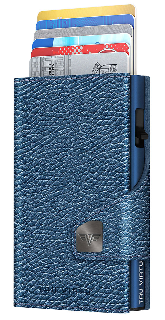 Wallet CLICK & slide Navy Metallic, Titan von Tru Virtu