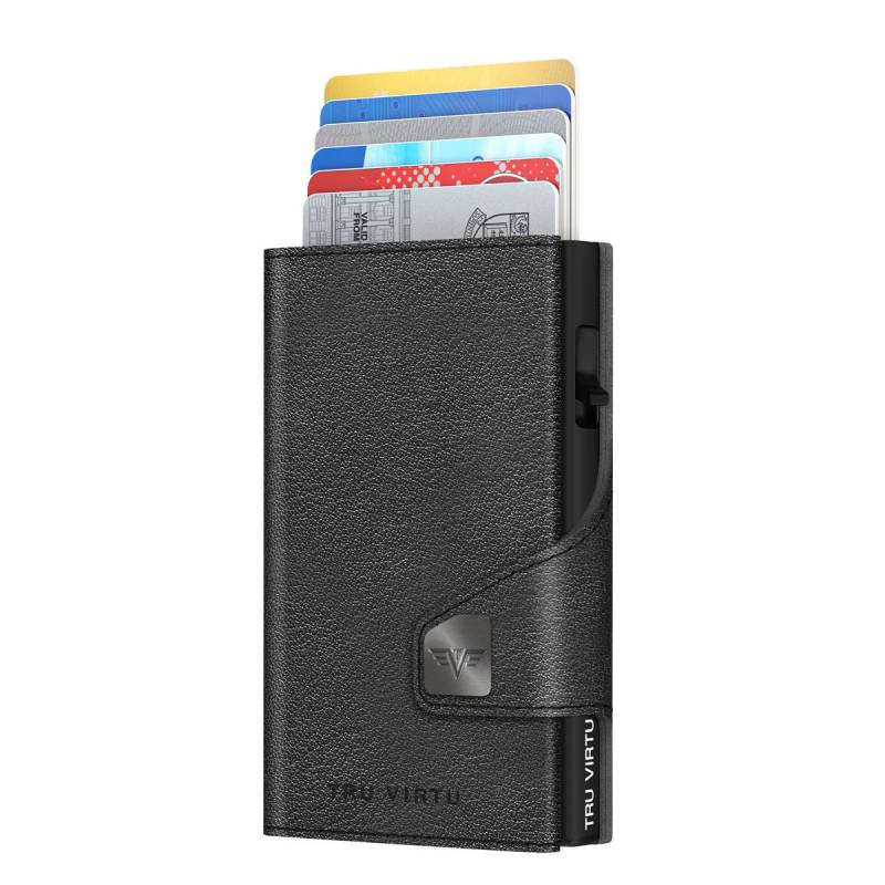 Wallet Click & Slide Classic Nappa Black/Black von Tru Virtu