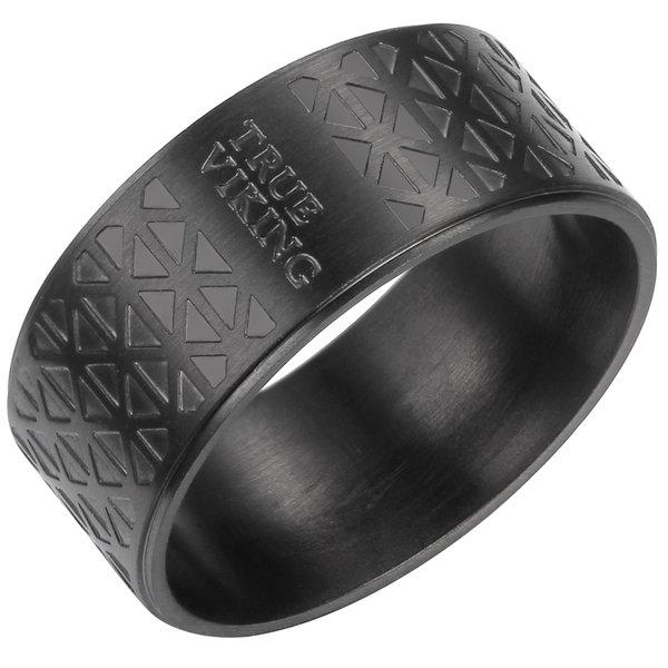 Ring Damen Schwarz 58 von True Rebels