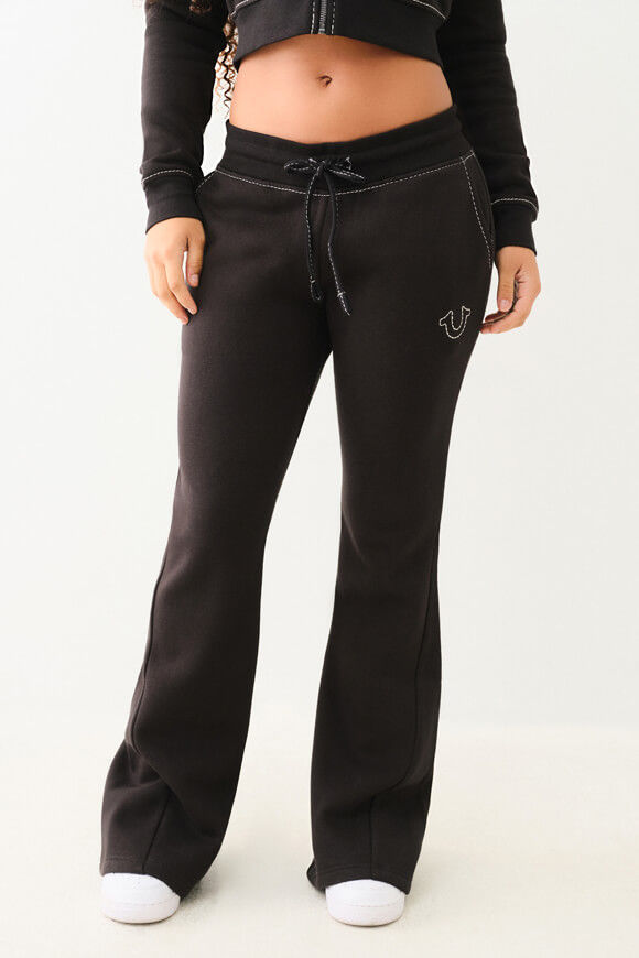 True Religion Bootcut Sweathose | Jet Black | Damen | L True Religion Bootcut Sweathose | Jet Black | Damen | L von True Religion