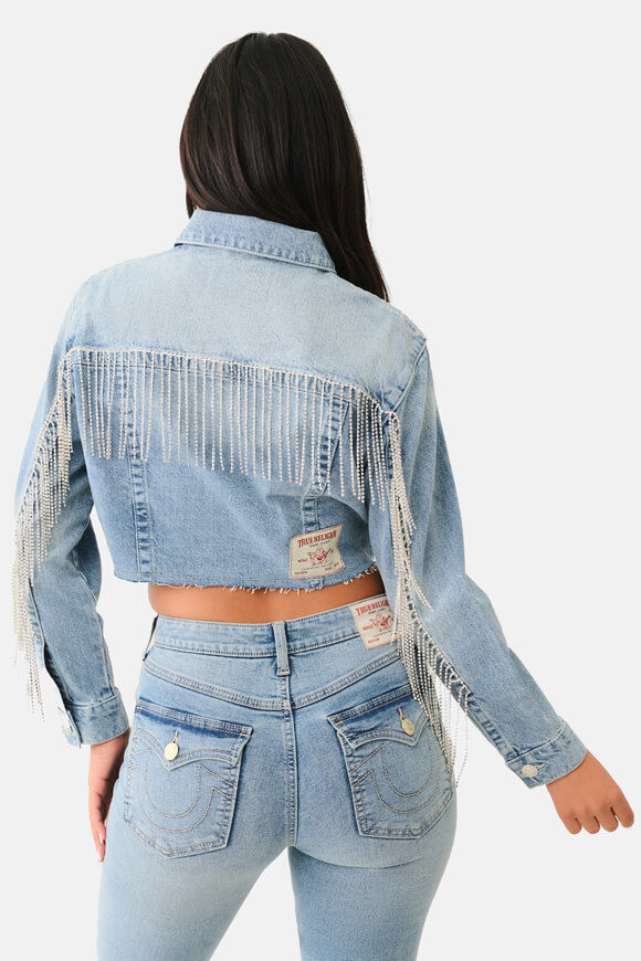True Religion Crop Jeansjacke | Nora | Damen  | XS von True Religion