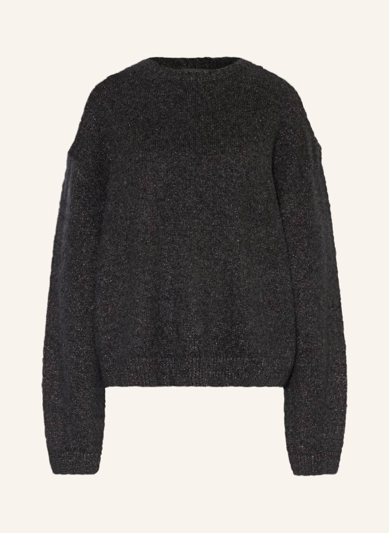 True Religion Pullover Mit Glitzergarn grau von True Religion